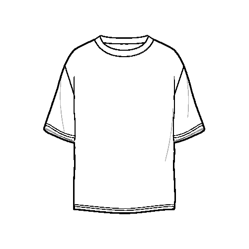 קנה עכשיו חולצות קצרות  עם צווארון עגול