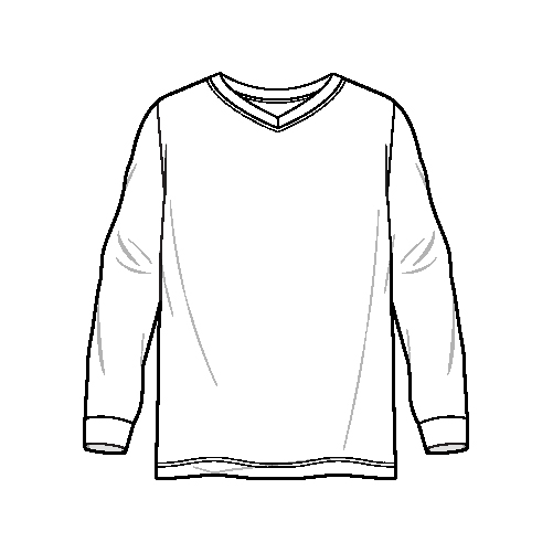 חולצות ארוכות עם צווארון V קנה עכשיו