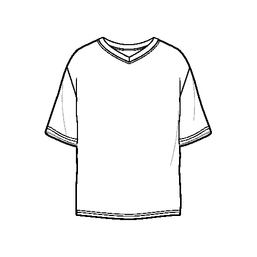 קנה עכשיו חולצות קצרות עם צווארון V